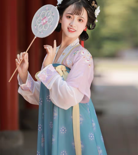 烛颜汉服【升平乐】原创唐制刺绣对襟半臂衫 ...