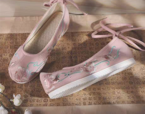 包邮汉谷原创   汉服鞋女古风超仙弓鞋内增...