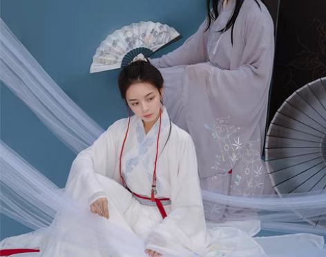 转卖【年货价】清梳如意情侣魏晋风交领齐腰c...