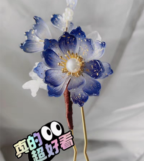 包邮22.8包马车 汉服发钗清新秀气雅致琉...