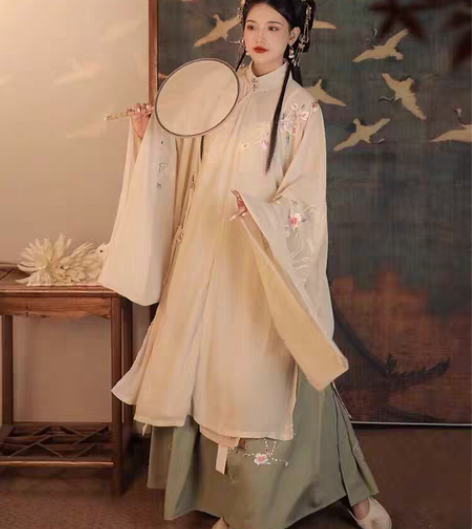 包邮汉服出租艺缕原创正品牡丹记袄裙刺绣立领...