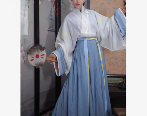 就是五五年汉服这样类型的, 裙子不是很好看...
