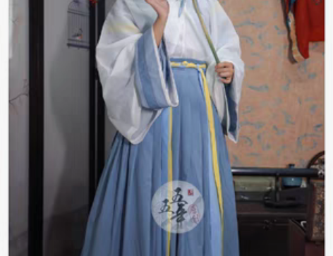 转卖五五年汉服 霜降.秋焚 晋制交领齐腰襦...