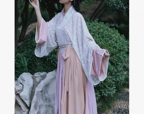 转卖【湖光】五五年汉服女 晋襦三件套 一片...