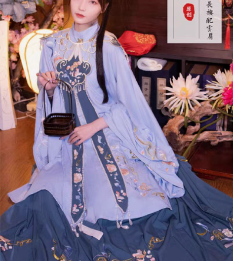 包邮全新 五五年原创汉服女【御寒】明制立领...