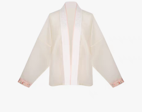 转卖绝版 七月夕 冰橙 宋制吊带飞机袖短衫...