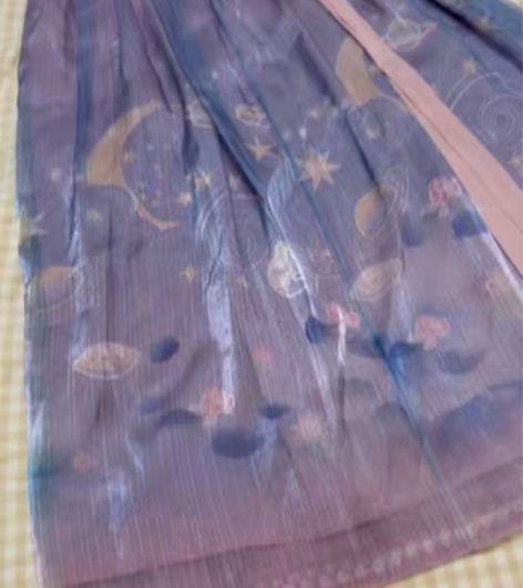 包邮【七月夕汉服】山影雪月 S码粉色全套全...