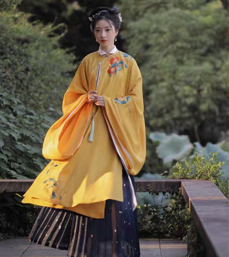 包邮【整套出】七月夕霁夜明制汉服立领斜襟长...