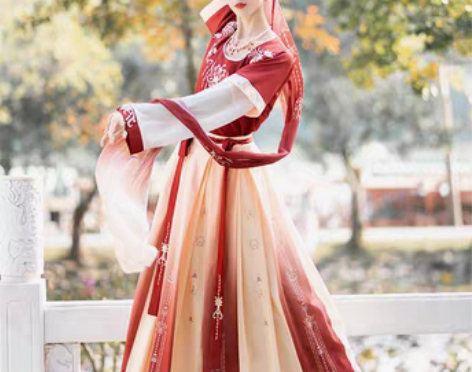 转卖珍缕千禧寻汉服女春秋唐制坦领中国风正品...