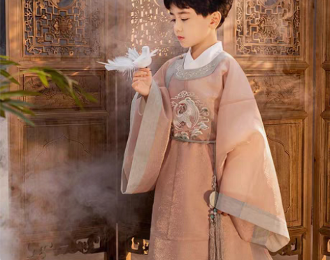 包邮新款儿童汉服男童装小怀瑜宋制襕衫中国风...