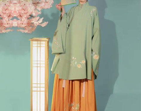 仙楚姬原创汉服女【执念】袄裙刺绣立领褶裙日...