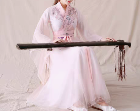 转卖古装女中国风樱花汉服粉色少女超仙气飘逸...