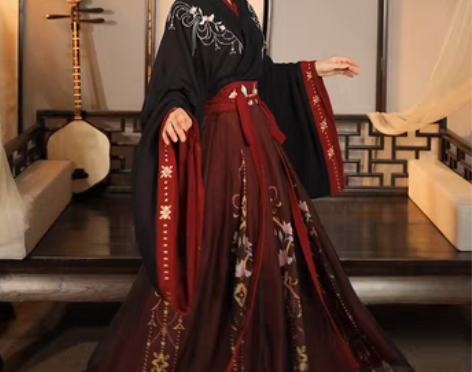 转卖云芳晴绾星辰汉服女中国风交领齐腰襦裙魏...