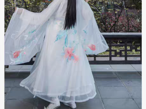 转卖柒邑灵云雀正品原创汉服女对襟齐腰襦裙大...