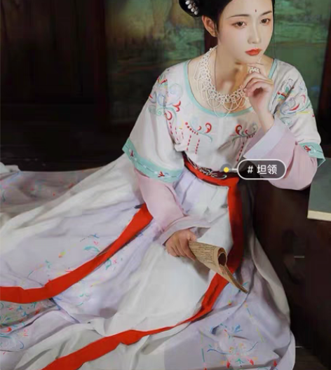 坦领汉服 柒邑正品原创汉服套装 正的正的 ...