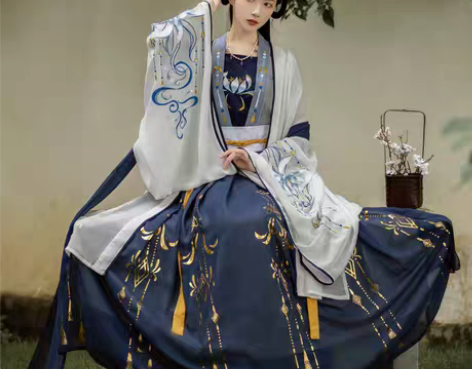 转卖千韵岗琼华汉服女秋冬款正品原创古装中国...