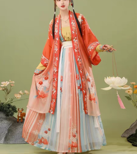 包邮正版汉服出租｜劲合汉服女中国风【半城桃...