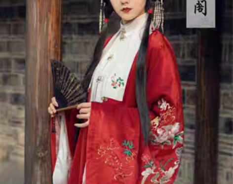 转卖司南阁 明制汉服原创正品绣花款——风垂...