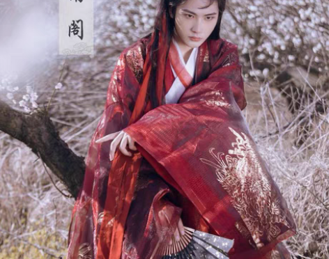 汉服出租 司南阁 夜罗 汉服男女款交领衫裙...