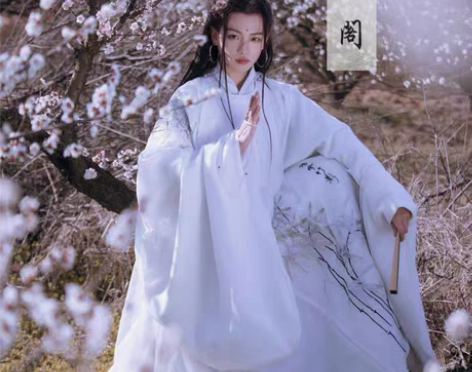 包邮汉服出租 司南阁无缘 汉服男女明制白色...