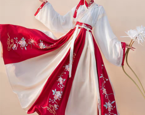 转卖晋制交领汉服女夏季学生中国风古装原创正...