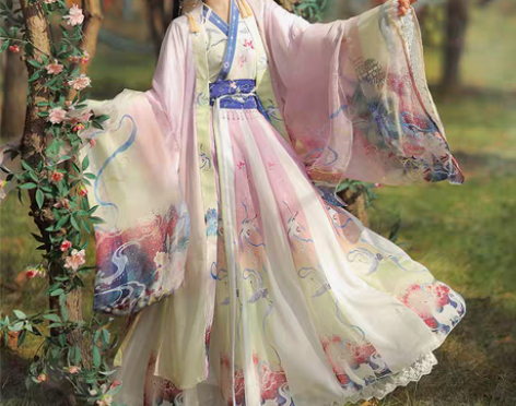 转卖白鹿行 汉服女新款夏季中国风原创正品唐...