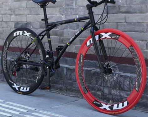 转卖变速死飞自行车实心胎网红活飞超轻公路赛...