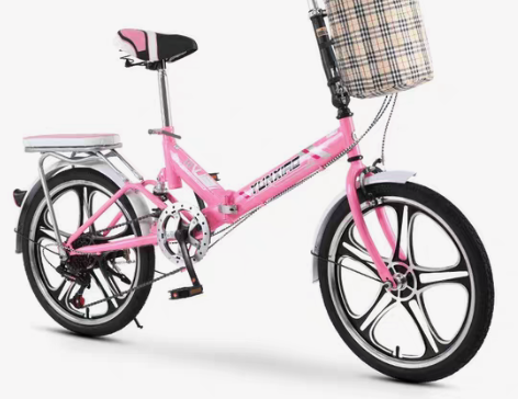 包邮可折叠自行车女士超轻便携变速小型迷你单...