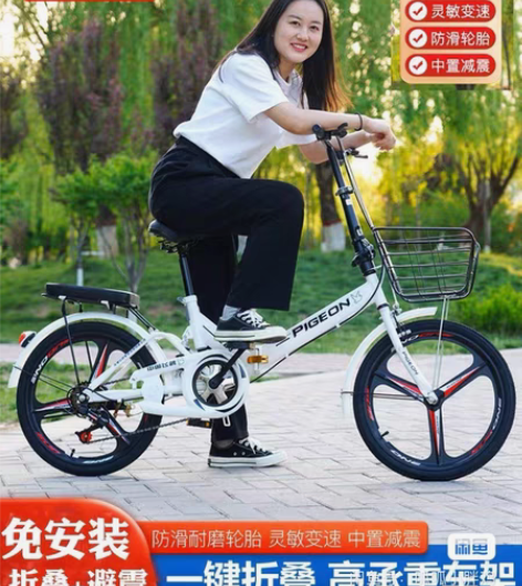 折叠自行车    /飞鸽   本地自提 感...