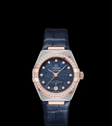 包邮欧米家最新款热门星座系列砂金石腕表！]...