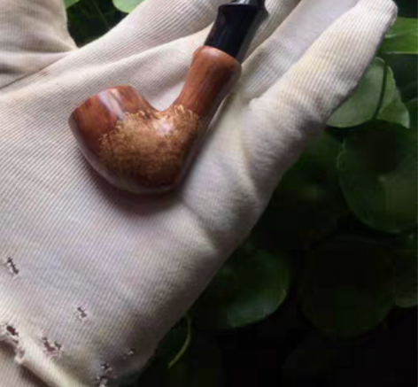 包邮实木烟斗麻梨疙瘩实木斗过滤嘴可换芯 麻...