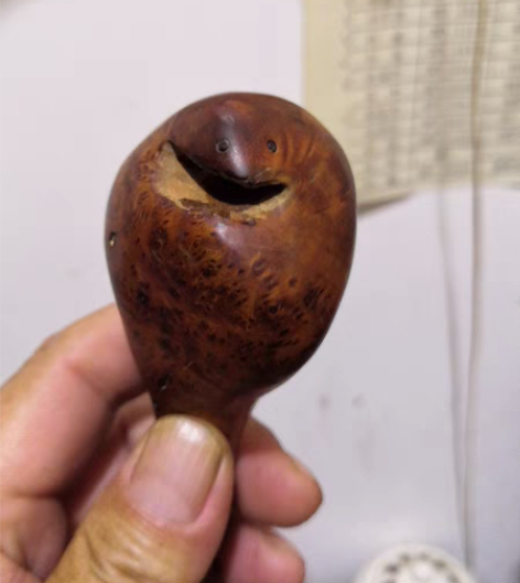 包邮烟斗。手把件。火琉璃木料,基本满花,有...