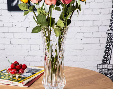 转卖欧式大号玻璃琉璃花瓶 客厅摆件插花水培...