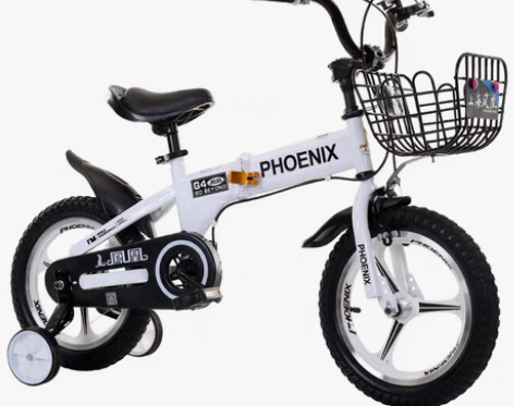 转卖闲置 凤凰折叠童车12寸 3-8岁男女...