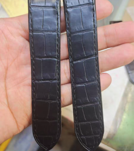包邮卡地亚山度士鳄鱼皮适配原装卡地亚山度士...