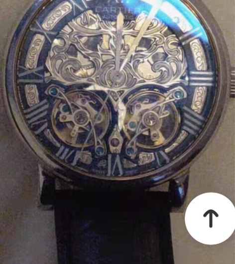 包邮卡地亚双飞轮，原机芯原表带，走时精准，...