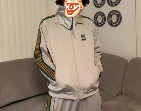 转卖老夫子 needles 米色刺绣蝴蝶 ...