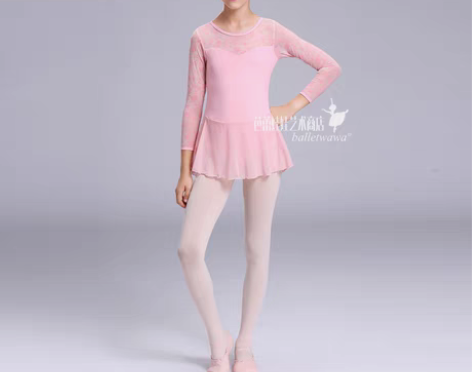 转卖芭蕾娃娃中芭专款芭蕾舞裙练功服女蕾丝长...