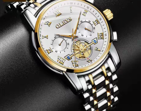 包邮欧利时正品时尚男士手表男 帅气多功能男...