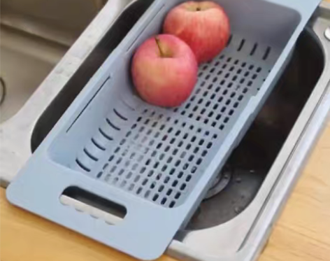 包邮（清仓处理）可伸缩洗菜盆淘菜盆沥水篮子...