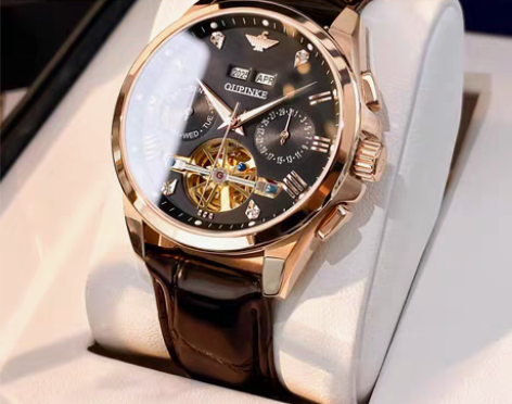 转卖男士手表机械表全自动瑞士2022新款正...