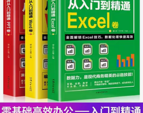 包邮全3册办公软件教程书从入门到精通Wor...