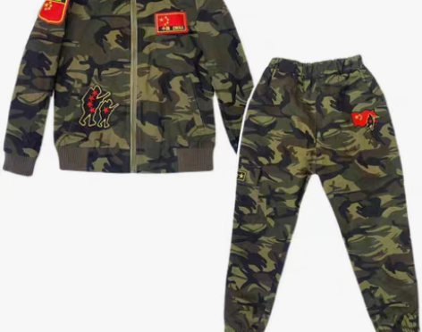儿童迷彩服套装，160码，孩子学校活动穿过...