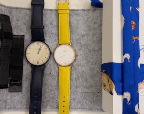 飞亚达情侣防水石英手表，基本全新，盒子丝带...