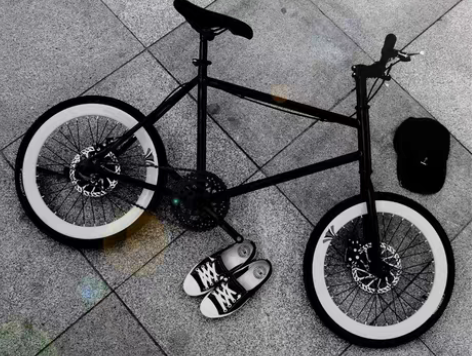 包邮死飞自行车迷你20寸小轮男女学生双碟刹...