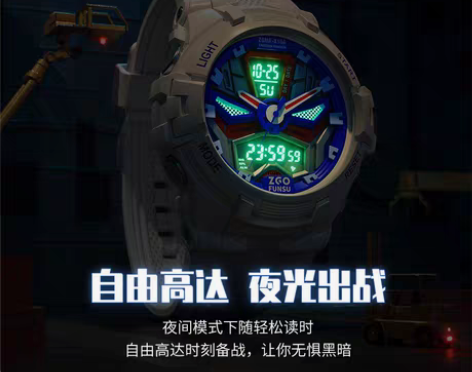 转卖刀锋高达联名手表青少年儿童学生潮流假面...