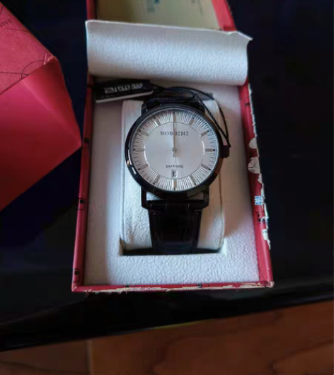 包邮罗西尼ROSSIN时尚石英男款优雅防水...