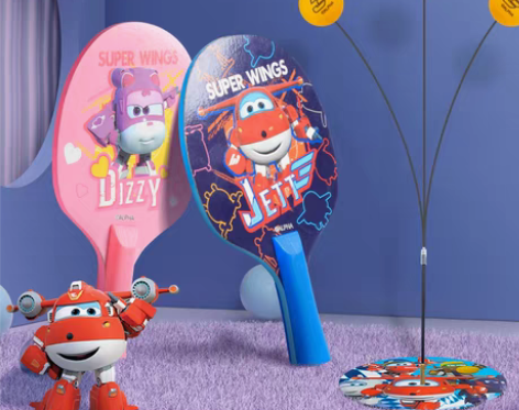 转卖超级飞侠儿童乒乓球训练器弹力软轴单人打...