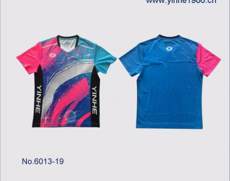 转卖银河专业乒乓球服短袖 V领轻薄速干乒乓...