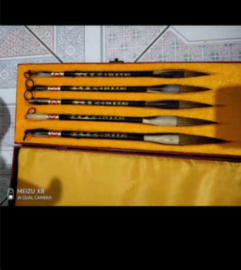 包邮非遗善琏湖笔高档订制精品盒装套装狼毫毛...